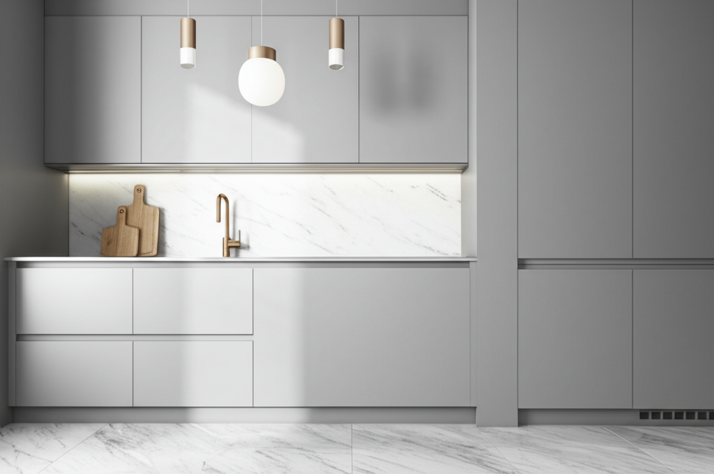 Modern Minimal Kitchen - Copenhagen, Denmark - Kitchen remodel